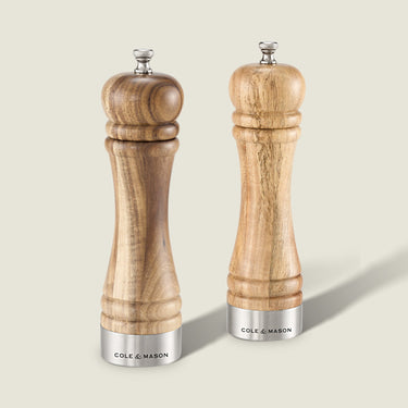 Cole & Mason Camden Traditional Acacia Salt and Pepper Mill Gift Set 8.5
